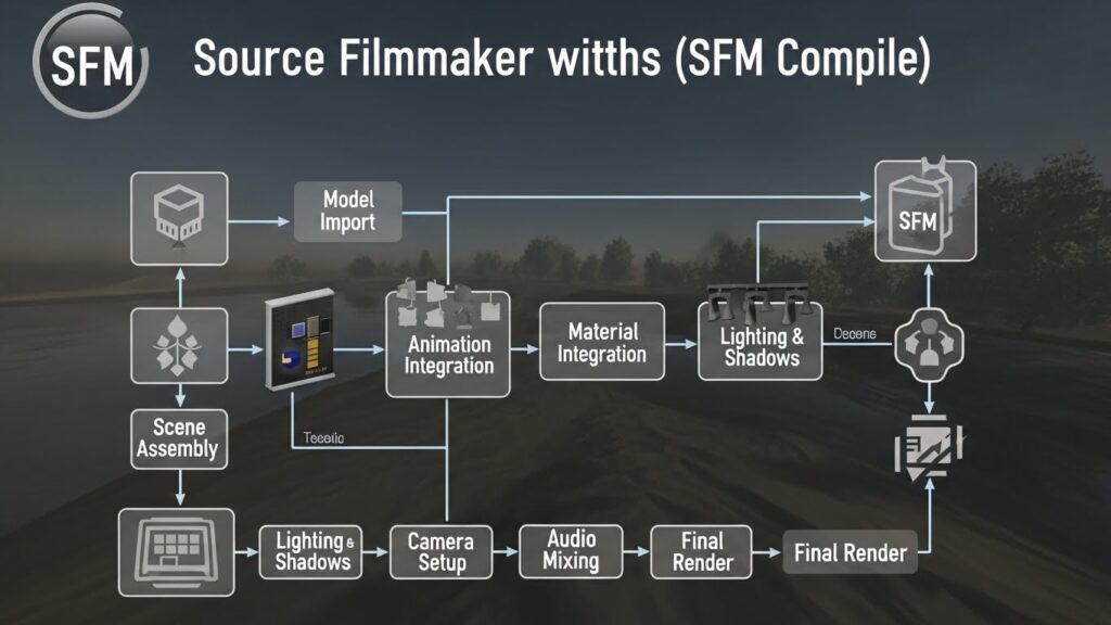 SFMCompile: Understanding the Compilation Process in Source Filmmaker